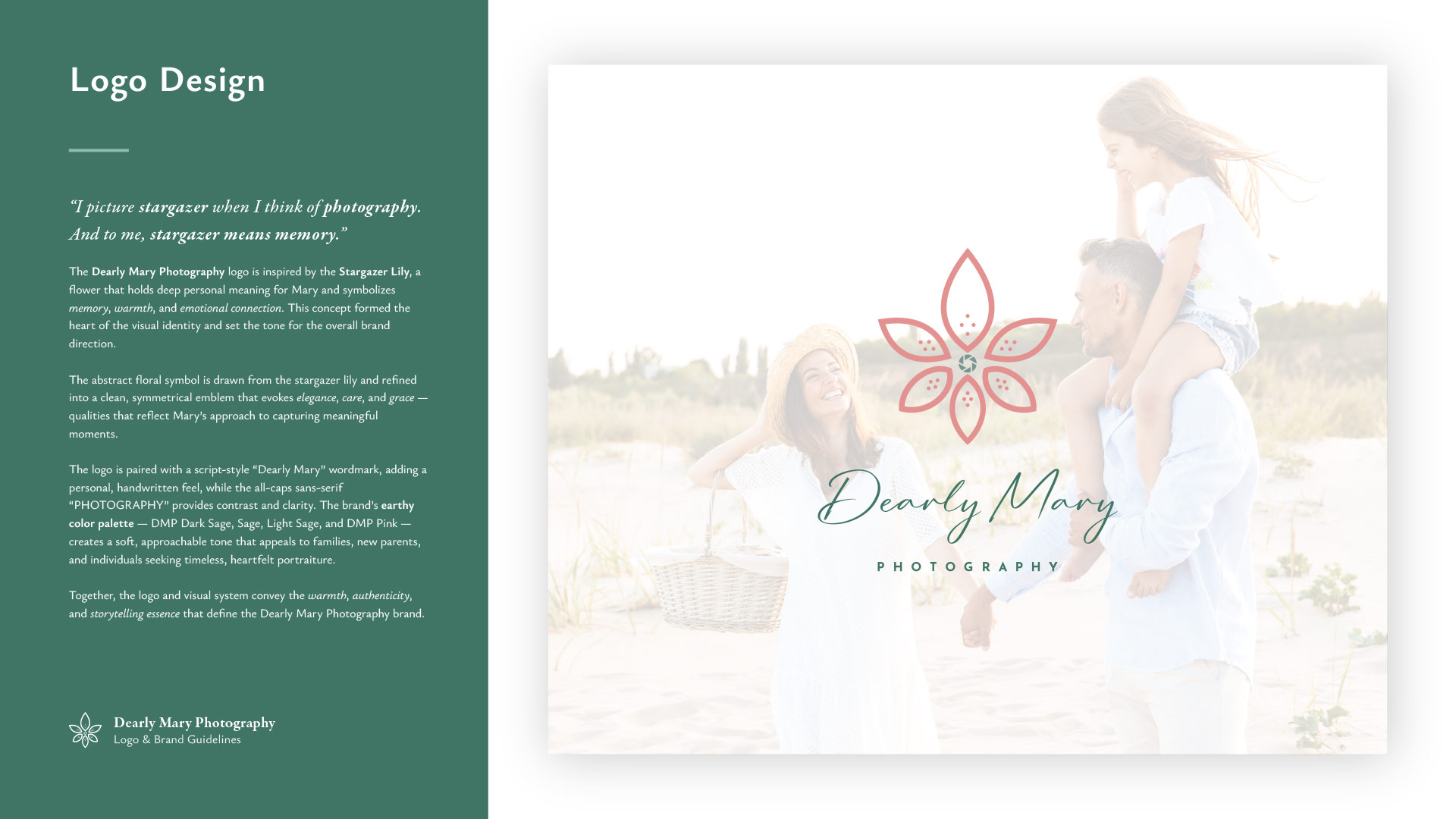 Brand Development of the Dearly Mary Photography Project