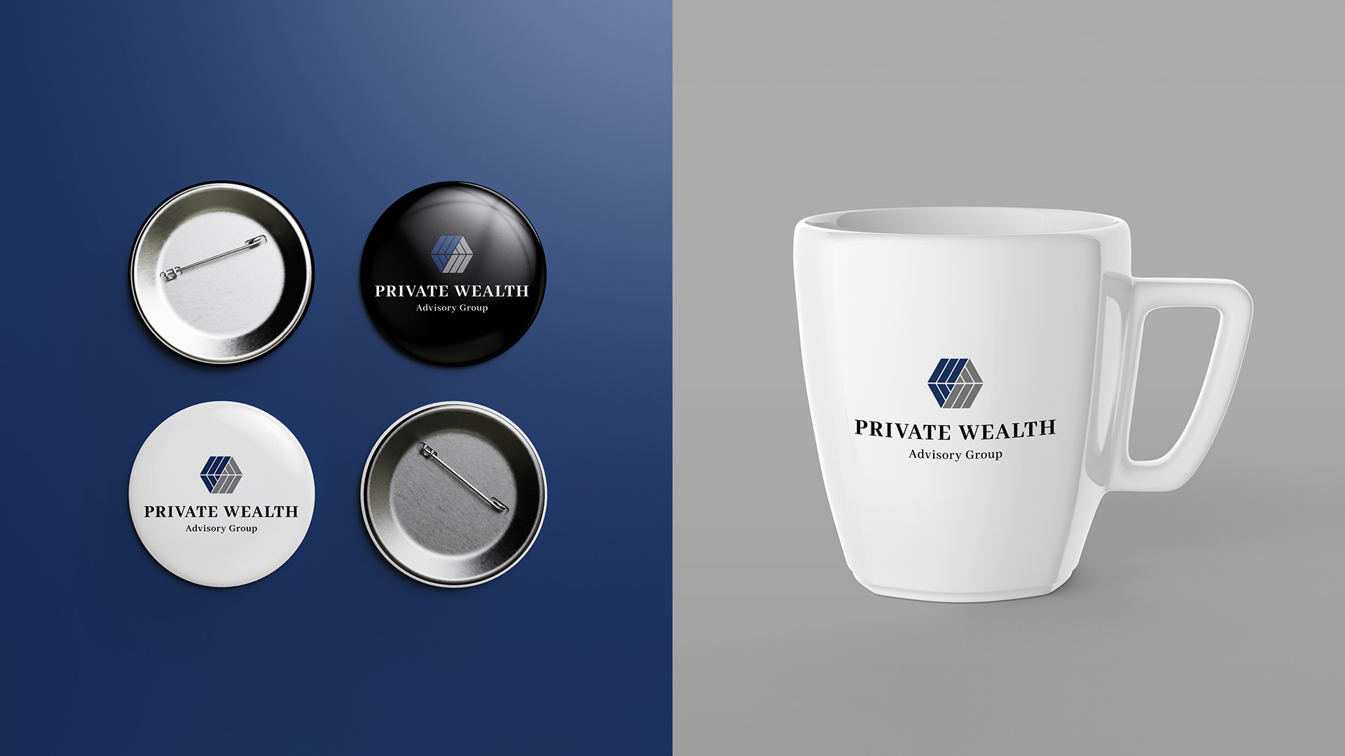 Private Wealth Advisory Group – Pin Badges & Mug