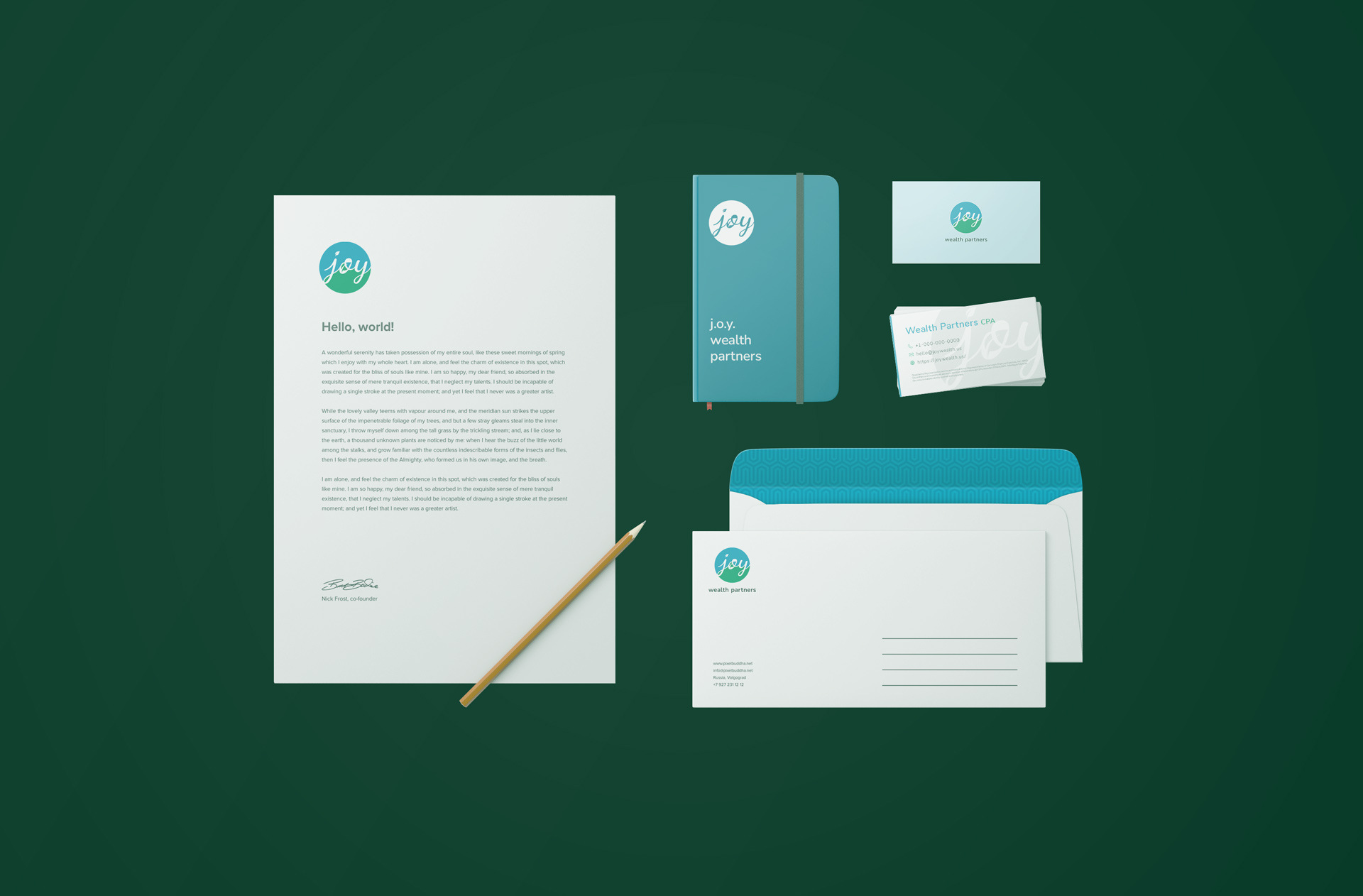 j.o.y. wealth partners – Stationary Set