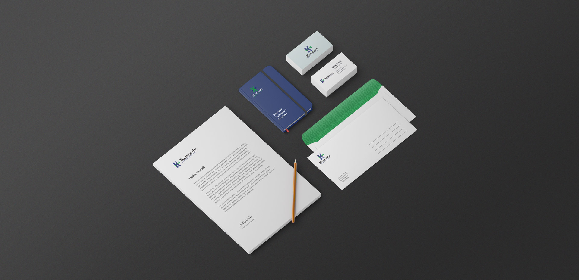 Kennedy Retirement Solutions – Stationary Set