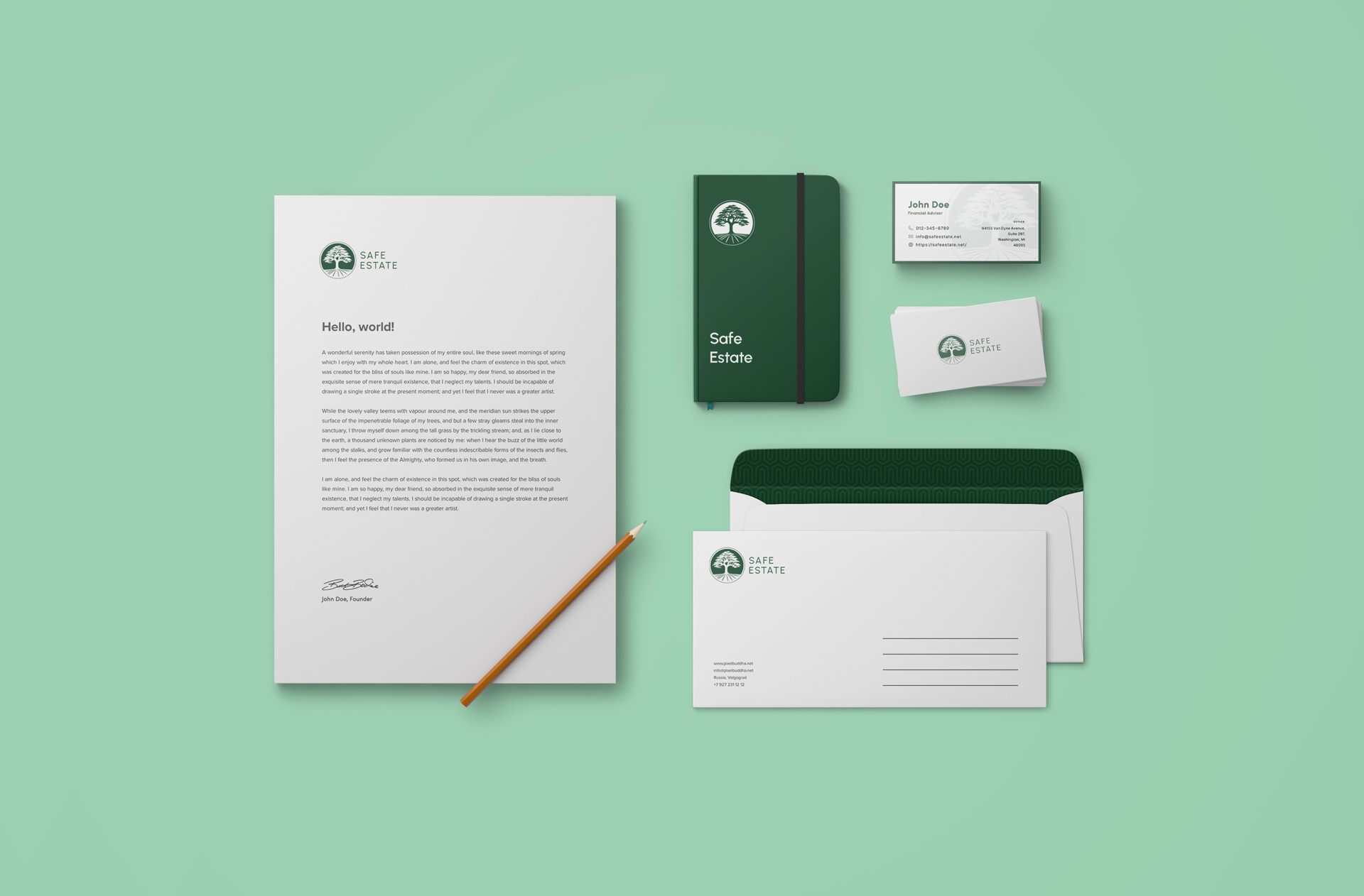 Safe Estate – Stationary Set